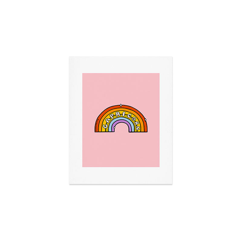 Capricorn Rainbow Art Print Gallery Image 1