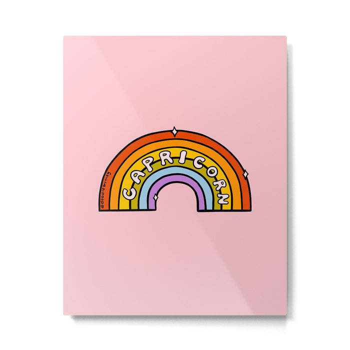 Capricorn Rainbow Metal Print Gallery Image 1