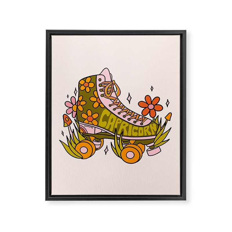 Capricorn Roller Skate Framed Canvas Print Gallery Image 8