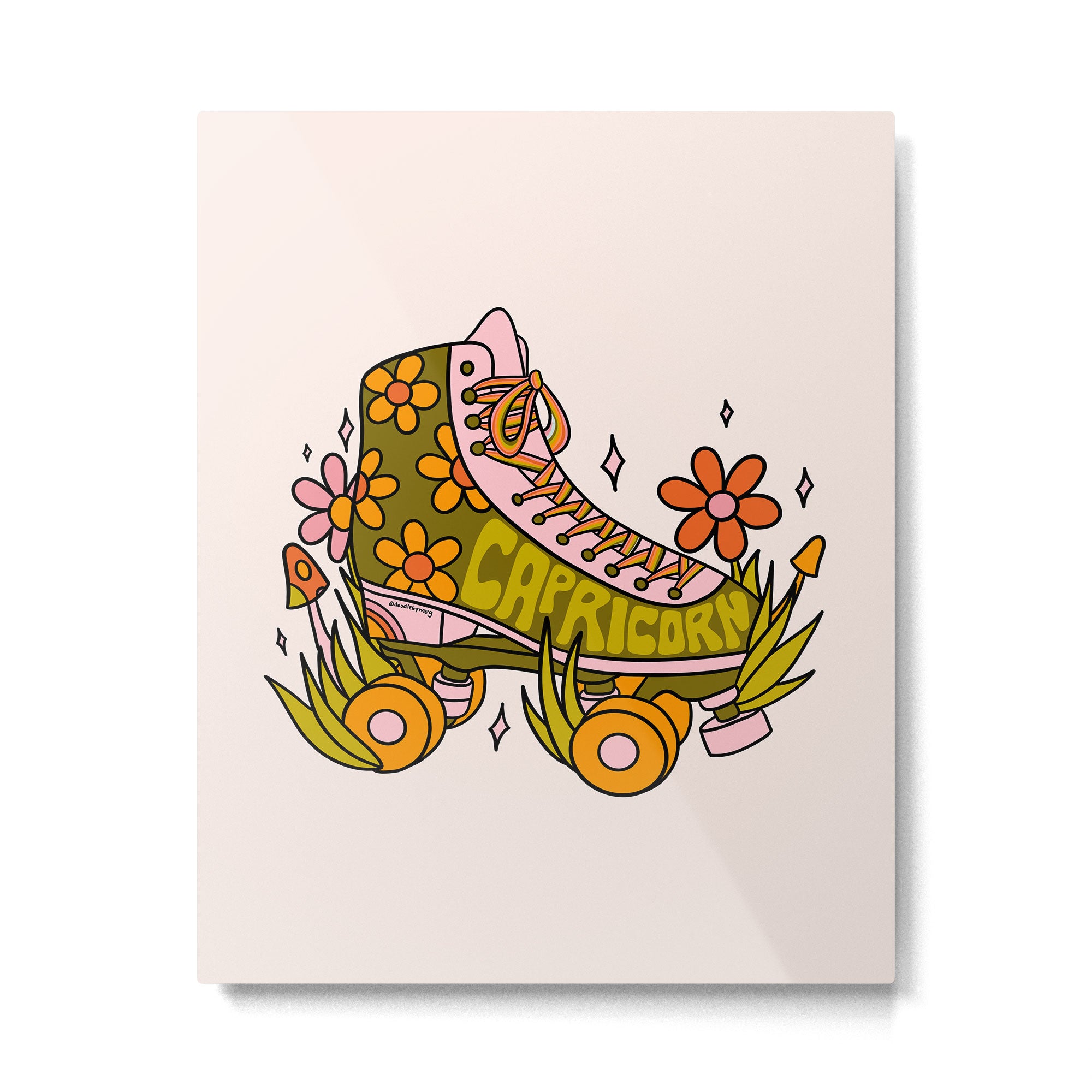 Capricorn Roller Skate Metal Print Gallery Image 6