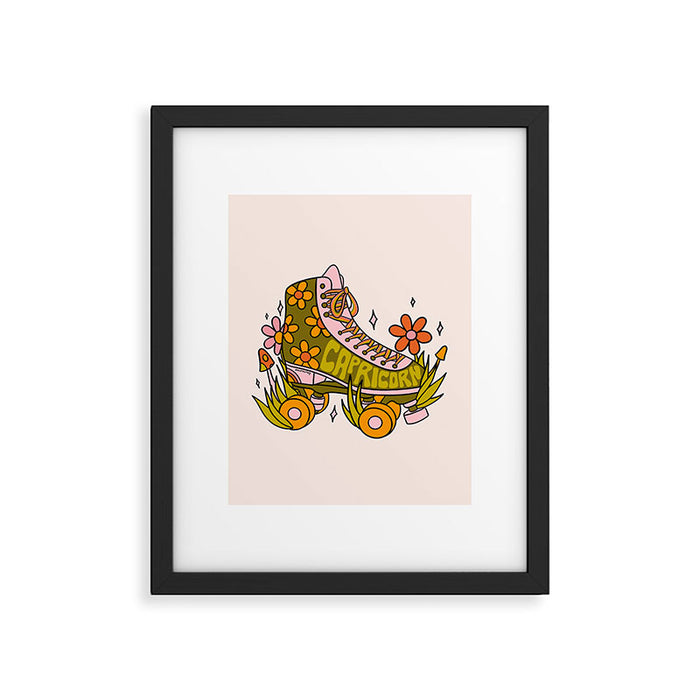 Capricorn Roller Skate Framed Art Print Gallery Image 1