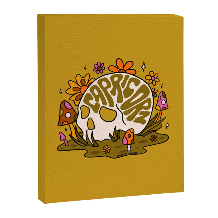 Capricorn Skull Canvas Print Gallery Image 1