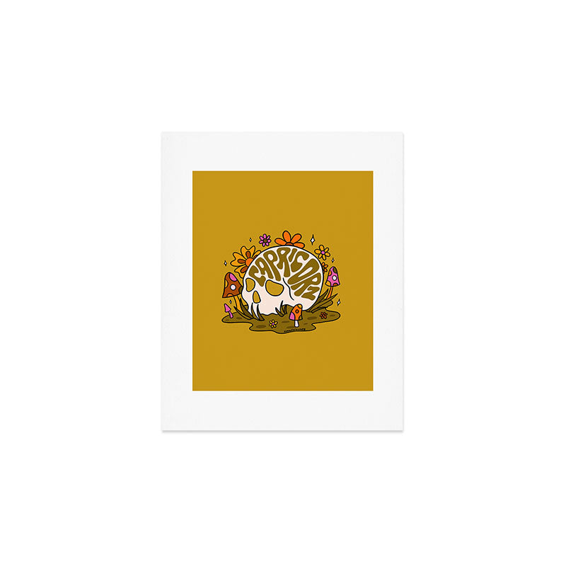 Capricorn Skull Art Print Gallery Image 1