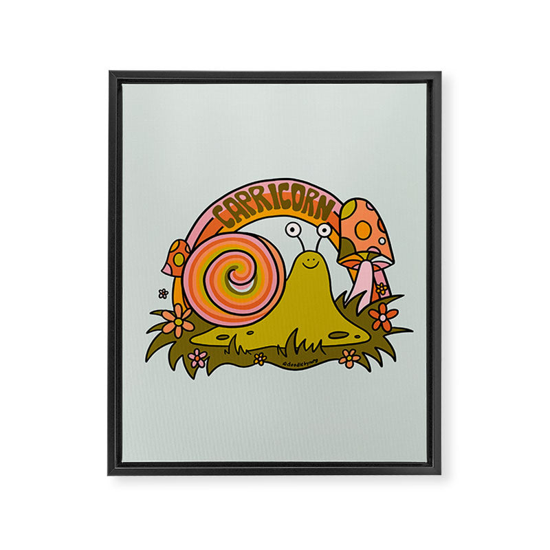Capricorn Snail Framed Canvas Print Gallery Image 8