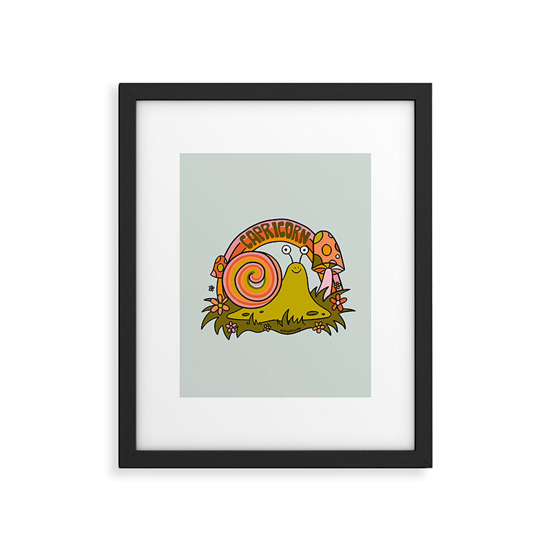 Capricorn Snail Framed Art Print Gallery Image 6