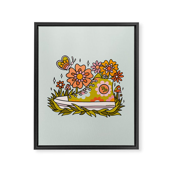 Capricorn Sneaker Framed Canvas Print Gallery Image 1