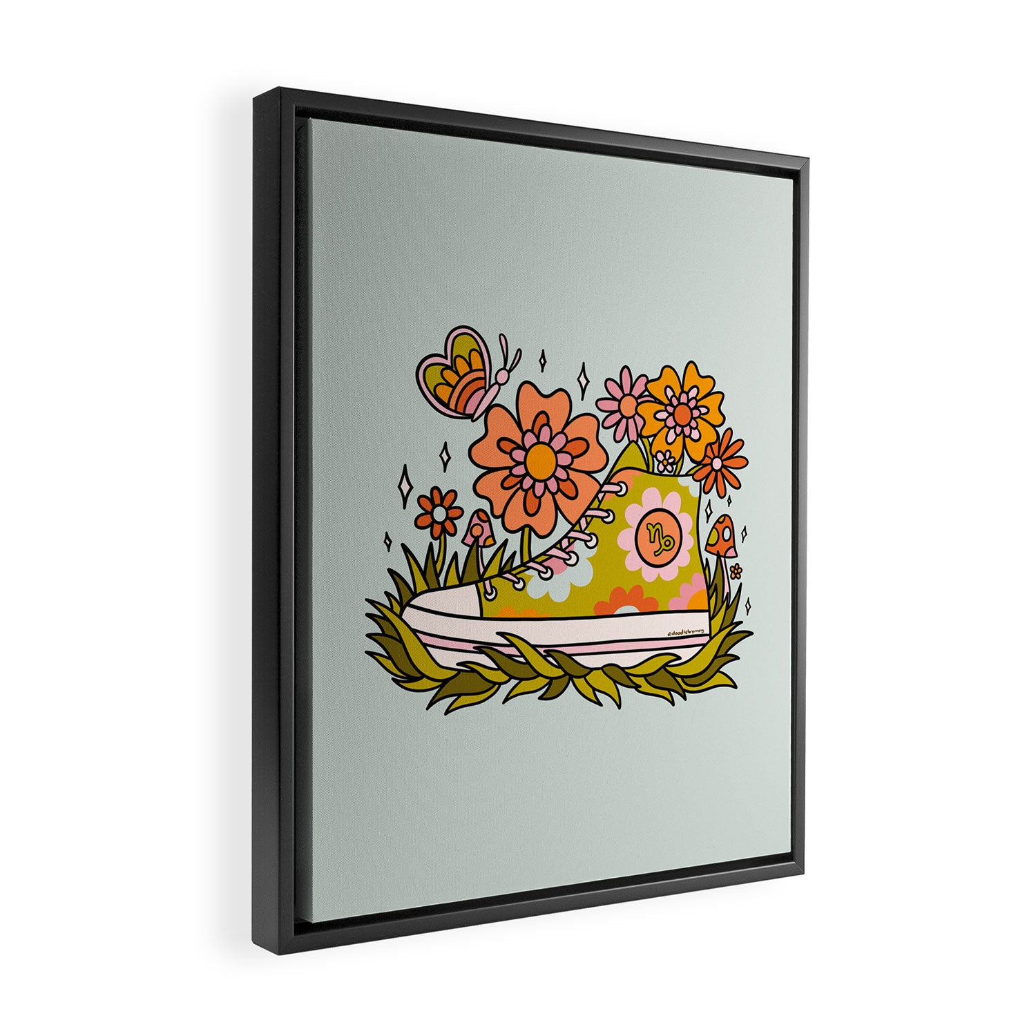 Capricorn Sneaker Framed Canvas Print Gallery Image 2