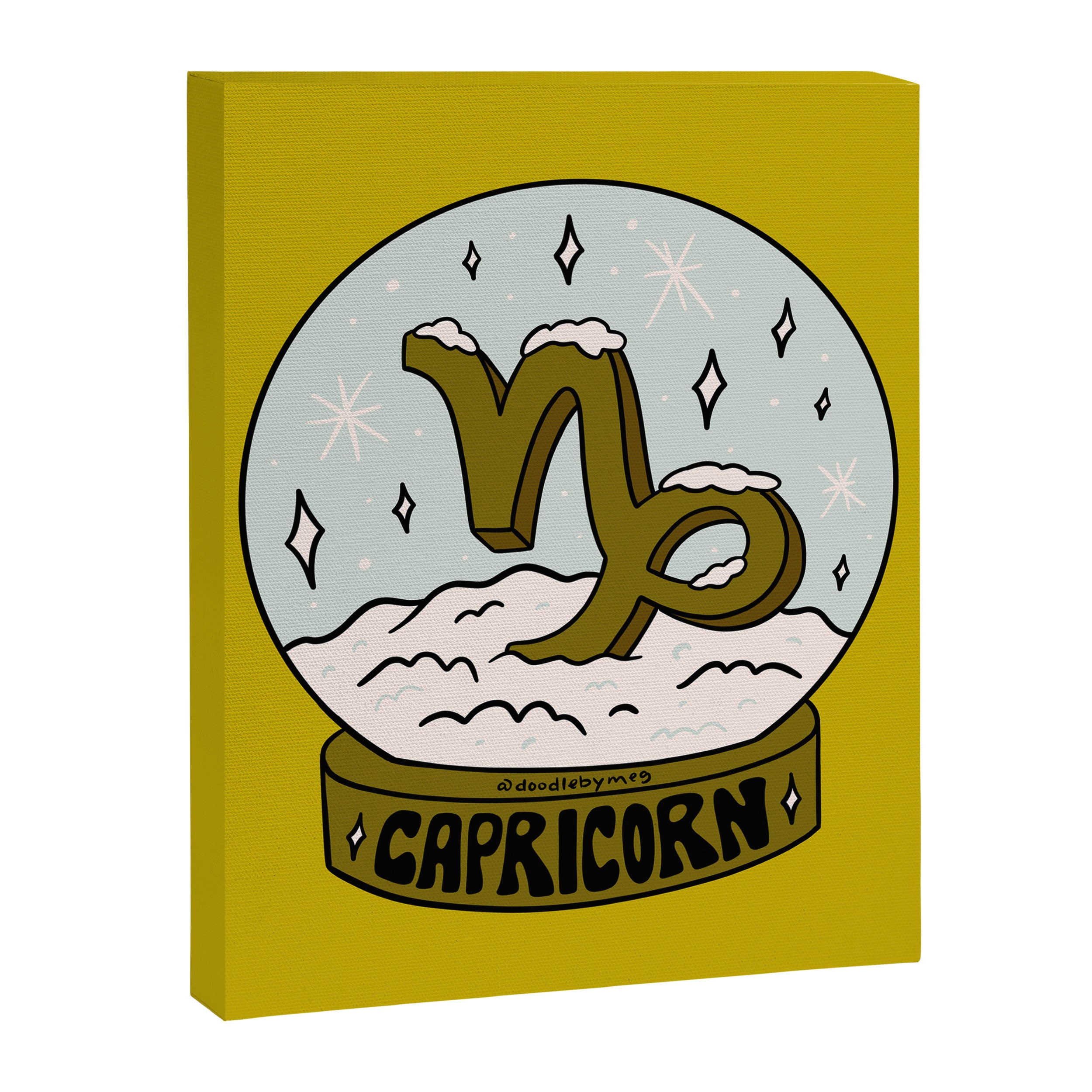 Capricorn Snow Globe Canvas Print Gallery Image 8