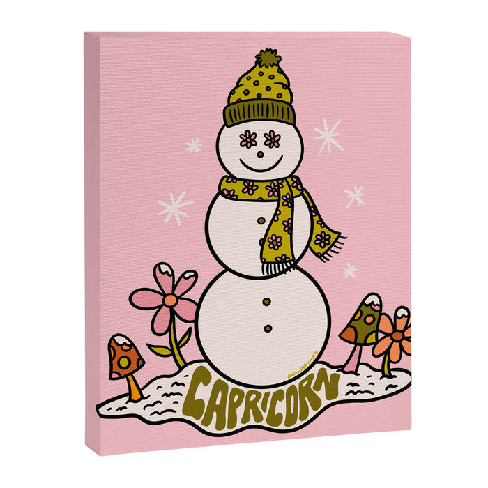 Capricorn Snowman Canvas Print Gallery Image 1