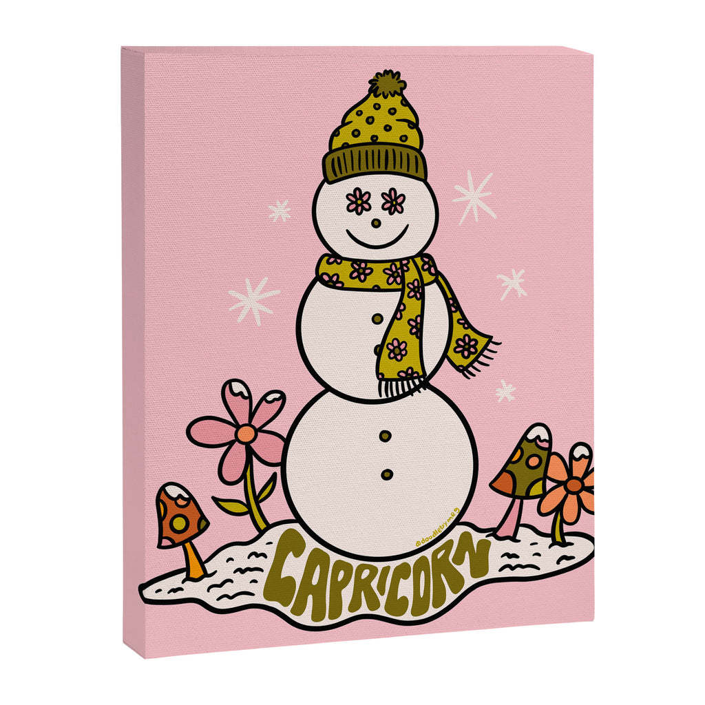 Capricorn Snowman Canvas Print Gallery Image 8