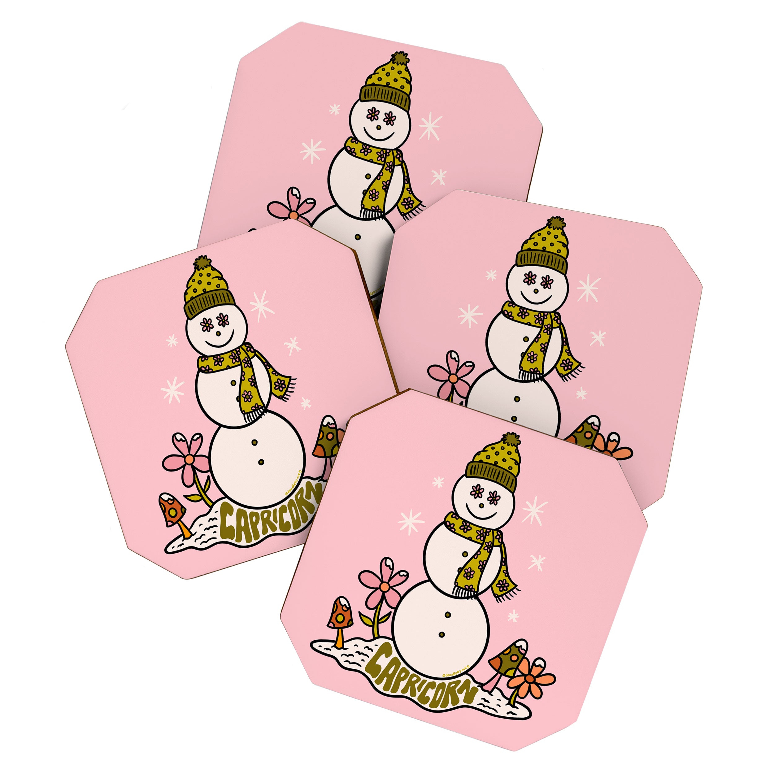 Capricorn Snowman Coaster Gallery Image 1