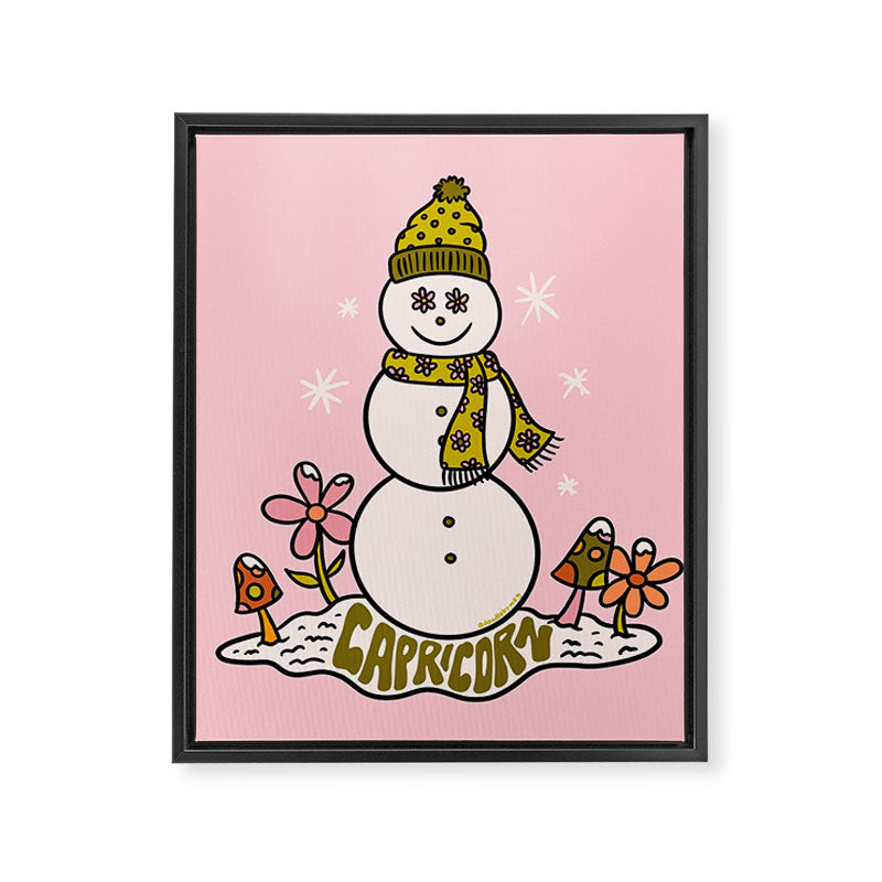 Capricorn Snowman Framed Canvas Print Gallery Image 8