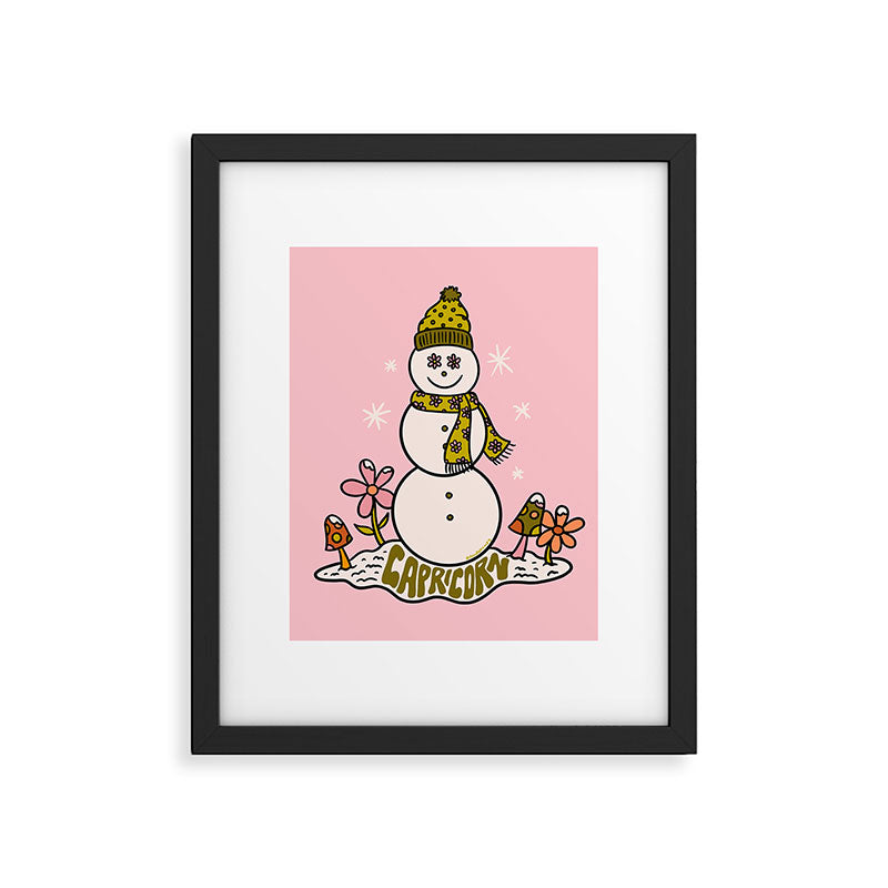 Capricorn Snowman Framed Art Print Gallery Image 6