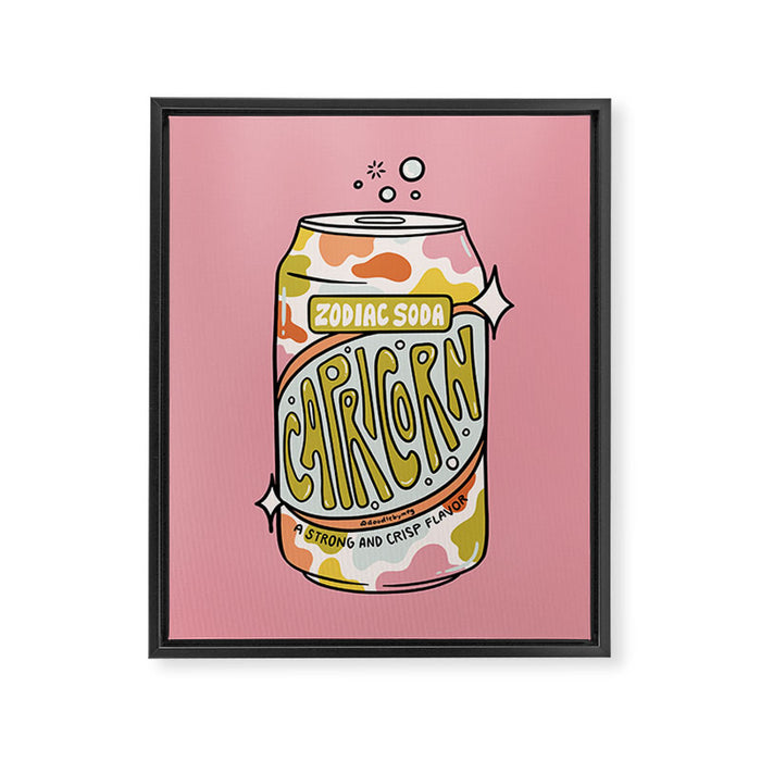 Capricorn Soda Framed Canvas Print Gallery Image 1