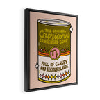 Capricorn Soup Can Framed Canvas Print Gallery Image 2