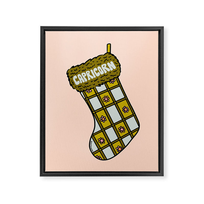 Capricorn Stocking Framed Canvas Print Gallery Image 8