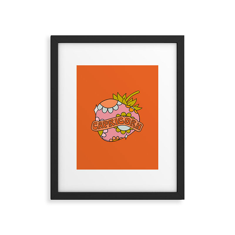 Capricorn Strawberry Framed Art Print Gallery Image 6