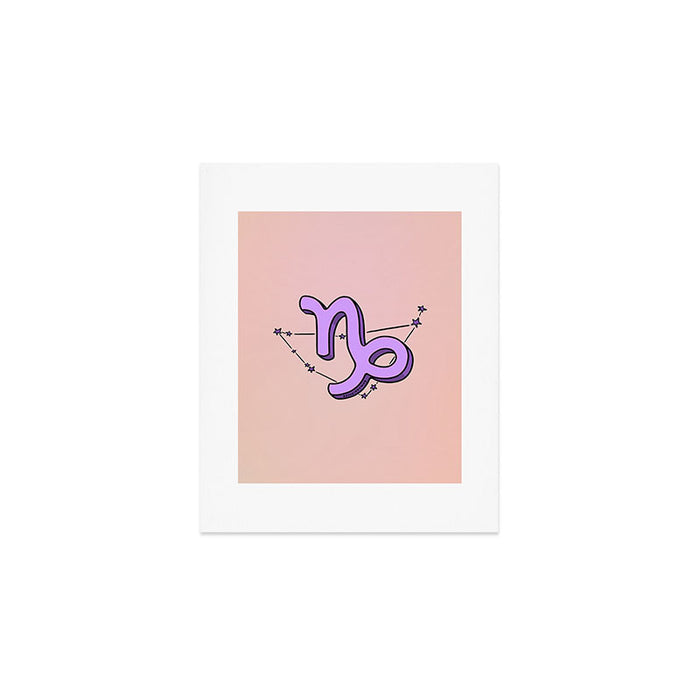 Capricorn Symbol Art Print Gallery Image 1