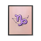 Capricorn Symbol Framed Canvas Print Gallery Image 8