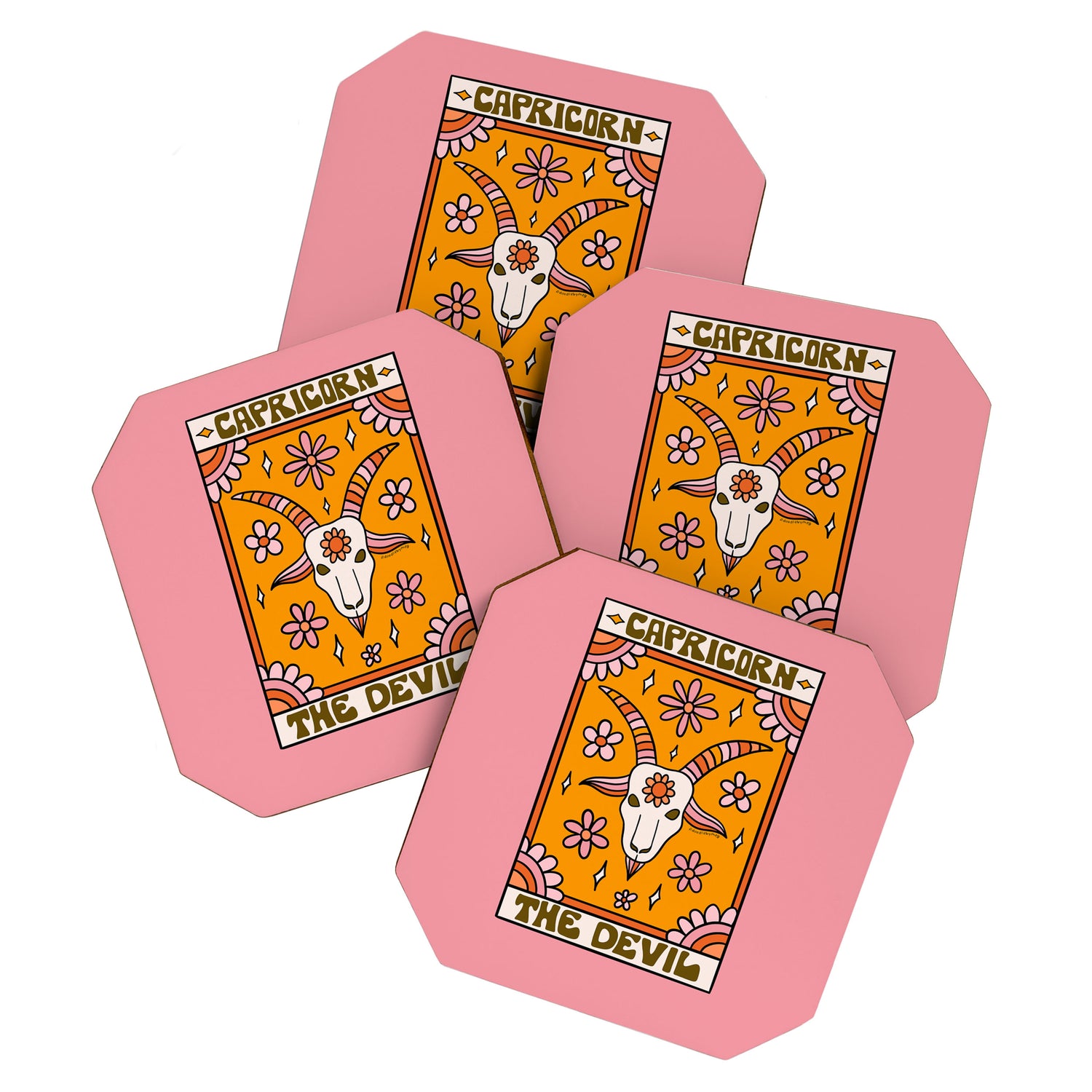 Capricorn Tarot Card Coaster Gallery Image 1