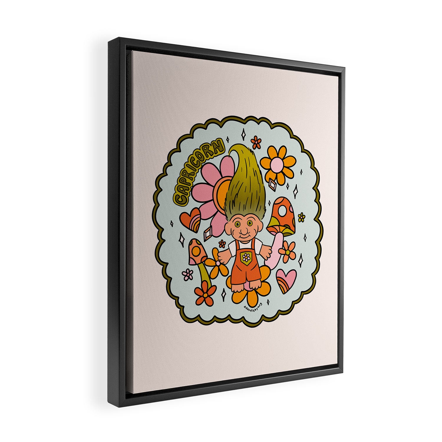 Capricorn Troll Framed Canvas Print Gallery Image 2
