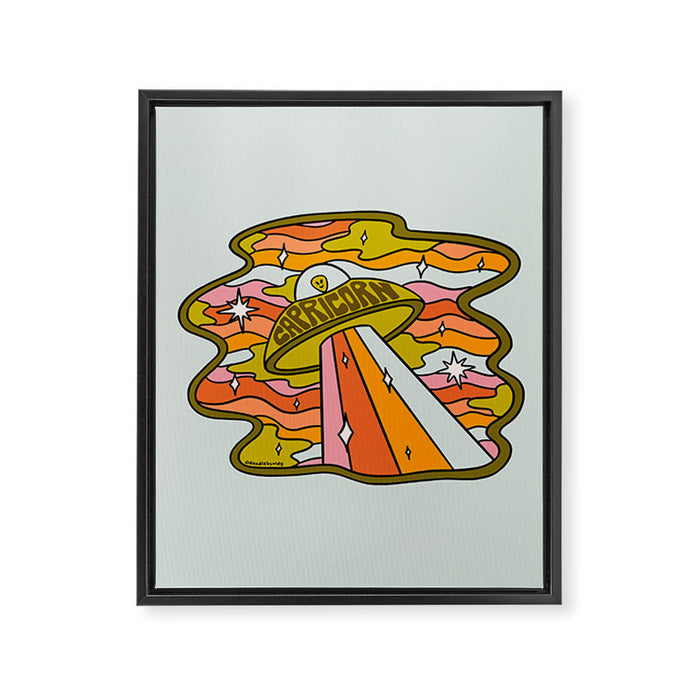 Capricorn UFO Framed Canvas Print Gallery Image 1