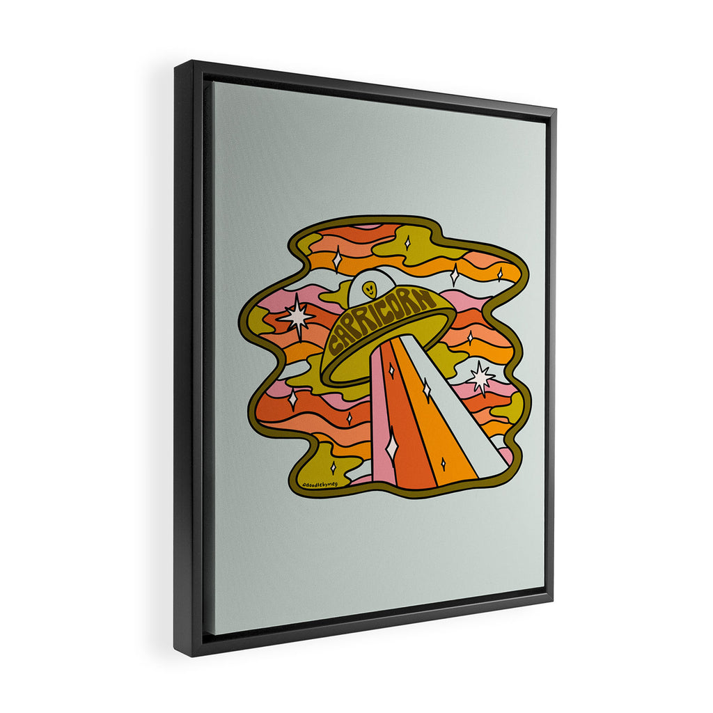 Capricorn UFO Framed Canvas Print Gallery Image 2