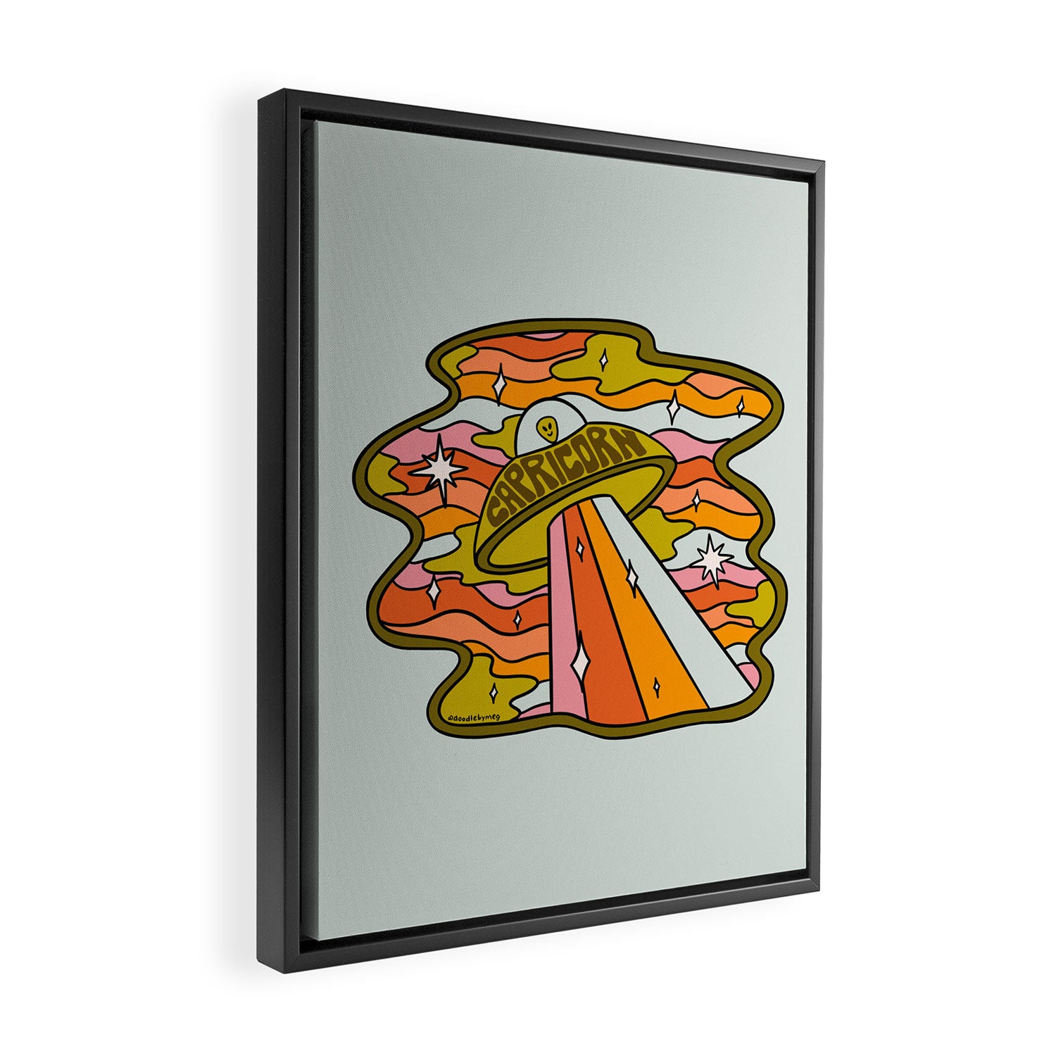 Capricorn UFO Framed Canvas Print Gallery Image 2