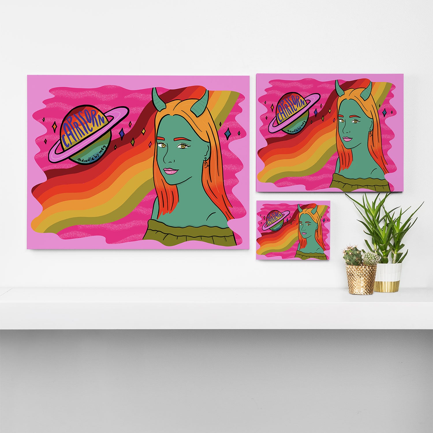 Capricorn Canvas Print Gallery Image 3