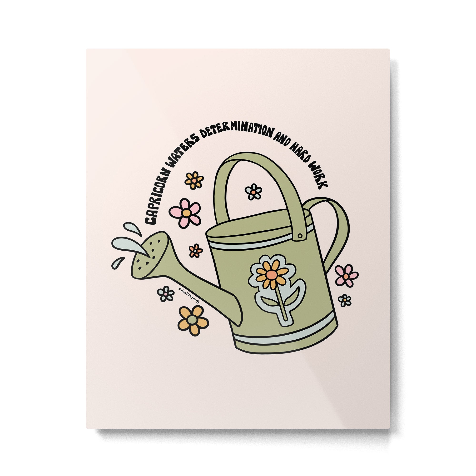 Capricorn Watering Can Metal Print Gallery Image 6