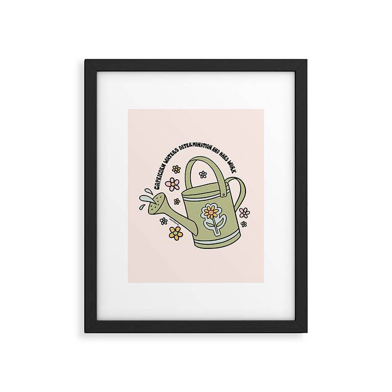 Capricorn Watering Can Framed Art Print Gallery Image 6