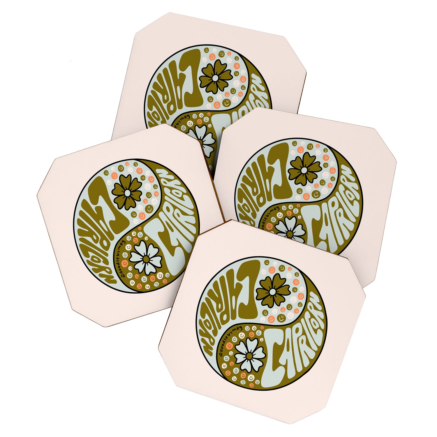 Capricorn Yin Yang Coaster Gallery Image 1
