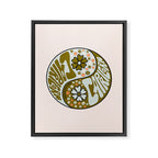 Capricorn Yin Yang Framed Canvas Print Gallery Image 8
