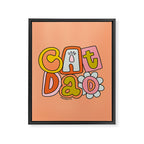 Cat Dad Framed Canvas Print Gallery Image 8