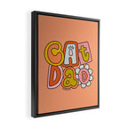 Cat Dad Framed Canvas Print Gallery Image 2