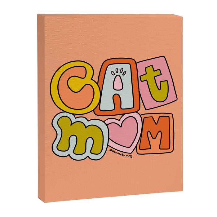 Cat Mom Canvas Print Gallery Image 1