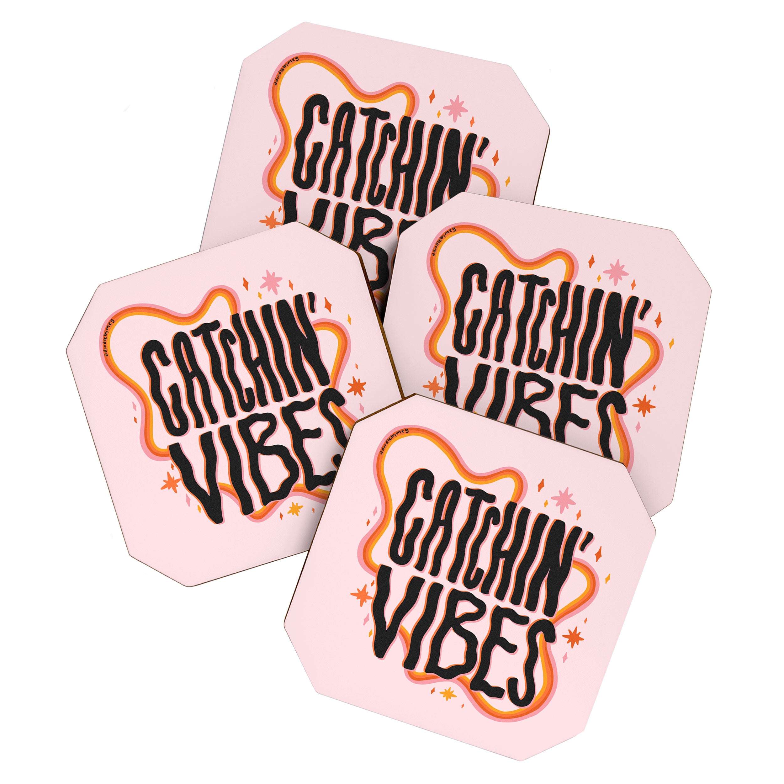 Catchin' Vibes Coaster Gallery Image 1