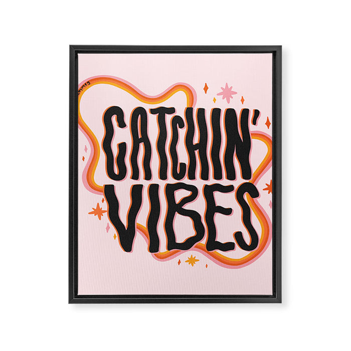 Catchin' Vibes Framed Canvas Print Gallery Image 1
