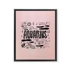Celestial Aquarius Framed Canvas Print Gallery Image 8