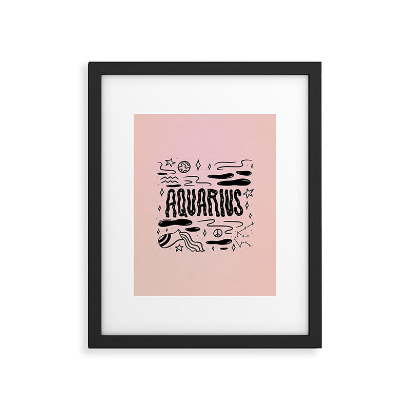 Celestial Aquarius Framed Art Print Gallery Image 6