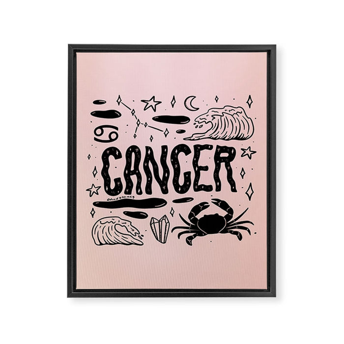 Celestial Cancer Framed Canvas Print Gallery Image 1