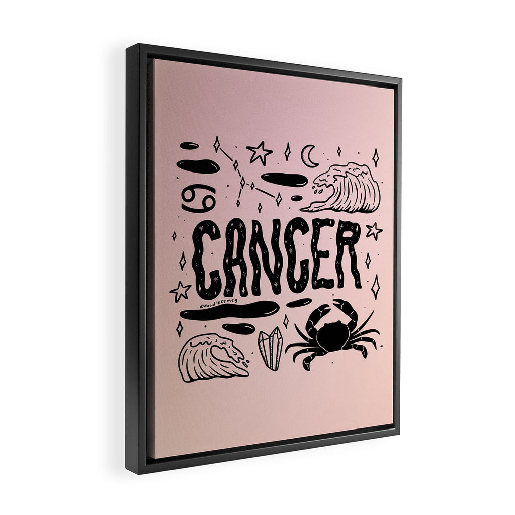 Celestial Cancer Framed Canvas Print Gallery Image 2
