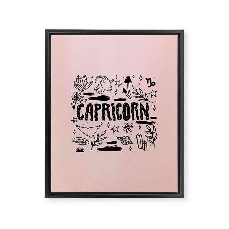 Celestial Capricorn Framed Canvas Print Gallery Image 8