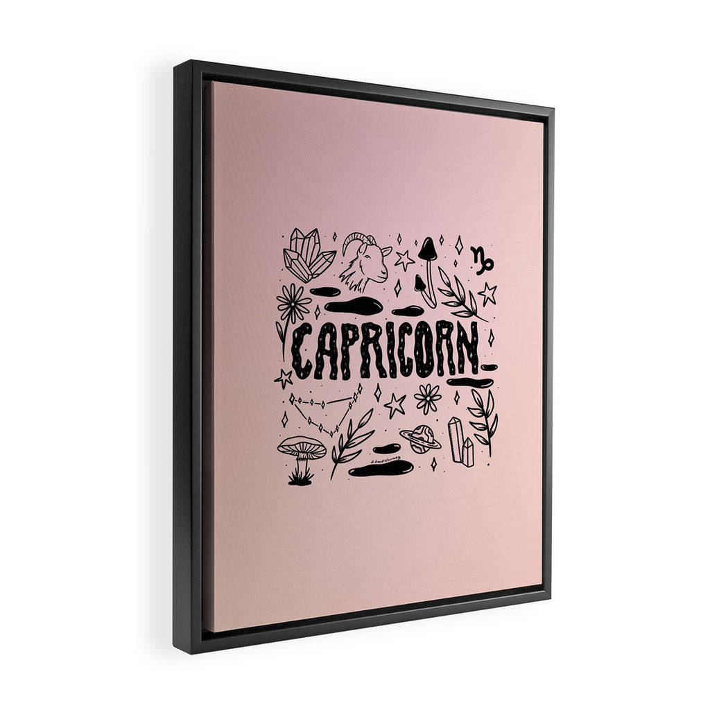 Celestial Capricorn Framed Canvas Print Gallery Image 2