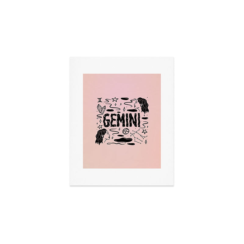 Celestial Gemini Art Print Gallery Image 1