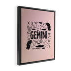 Celestial Gemini Framed Canvas Print Gallery Image 2
