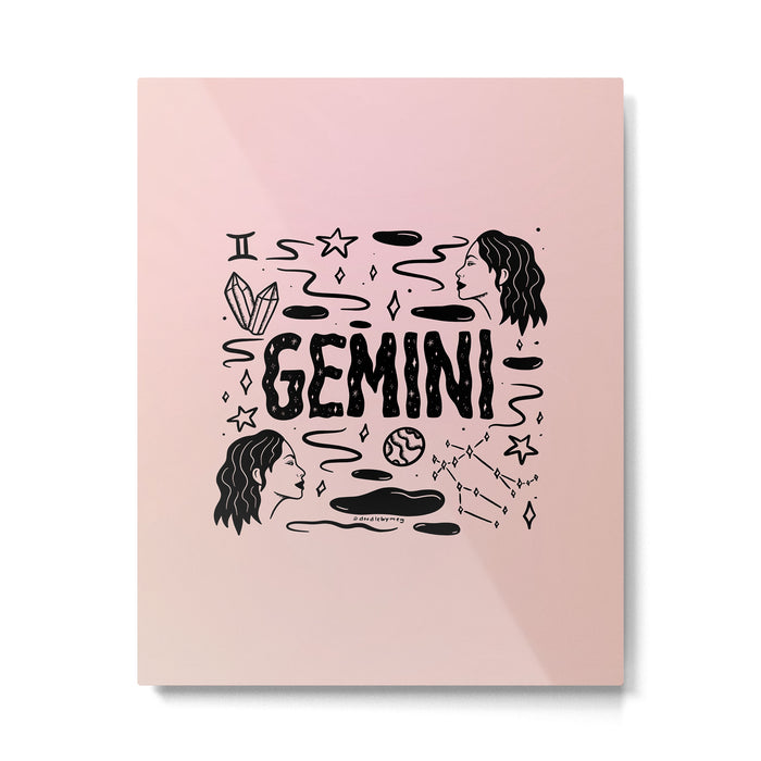 Celestial Gemini Metal Print Gallery Image 1