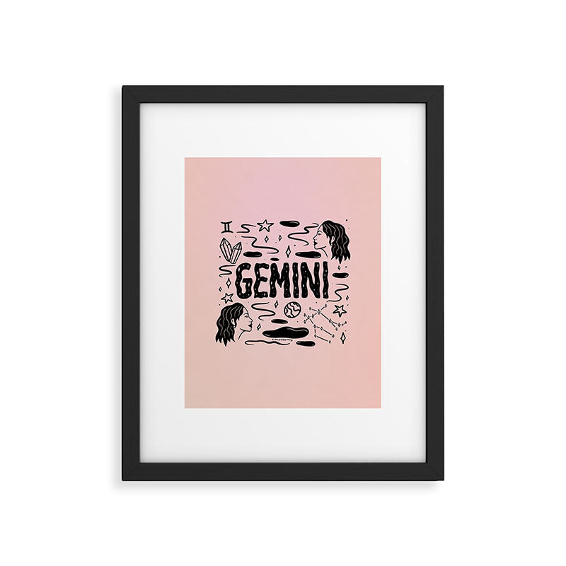 Celestial Gemini Framed Art Print Gallery Image 6