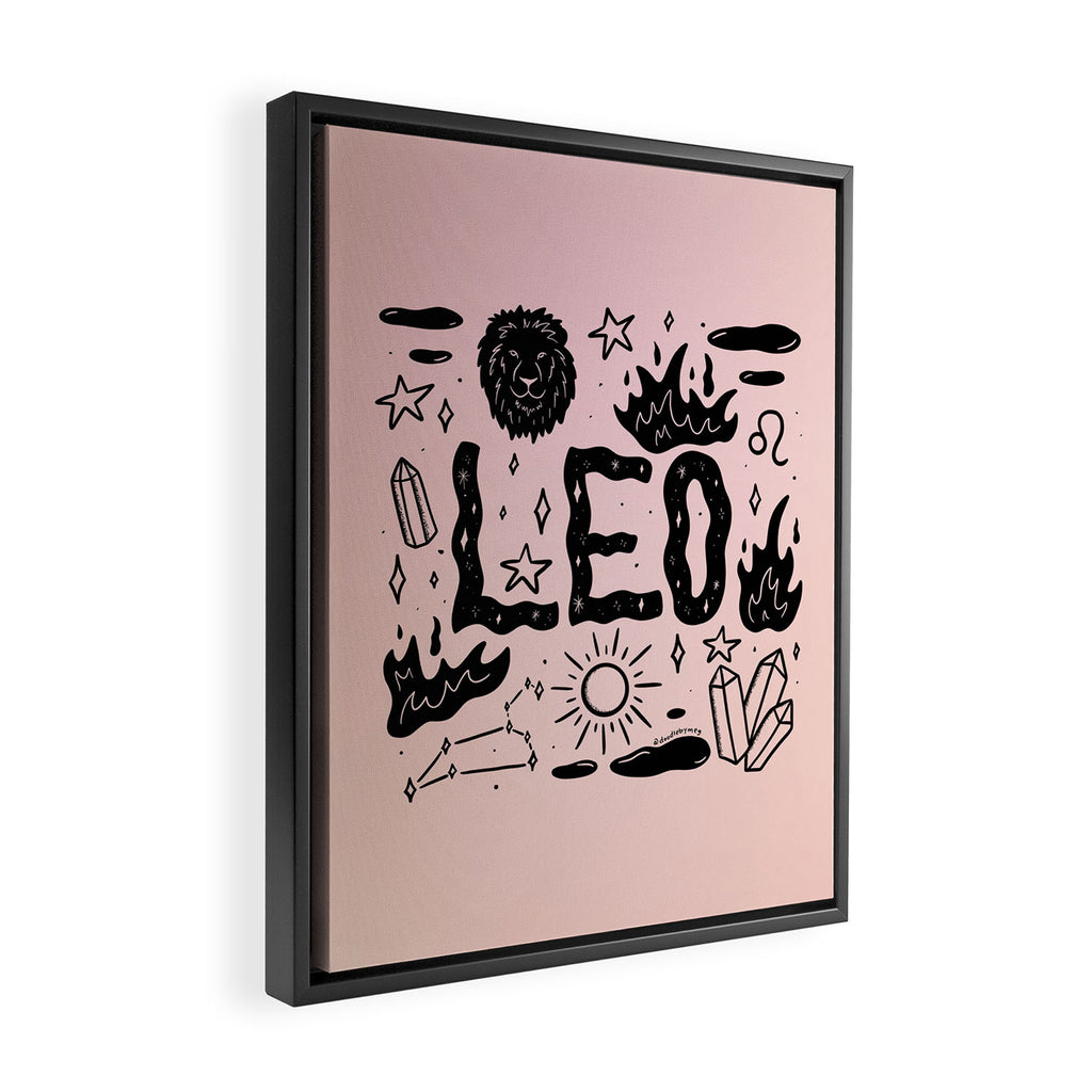 Celestial Leo Framed Canvas Print Gallery Image 2