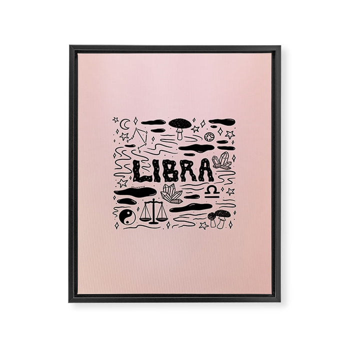 Celestial Libra Framed Canvas Print Gallery Image 1